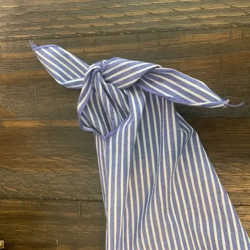 Miley + Molly blue striped shirt size S