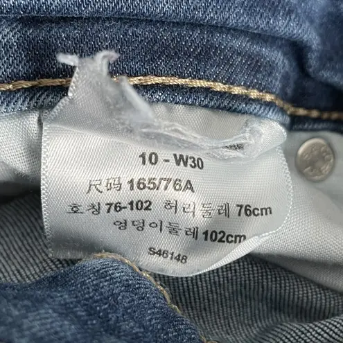 Signature Levi Strauss High Rise Bootcut Jeans Women’s 10 W30 Medium Wash Blue