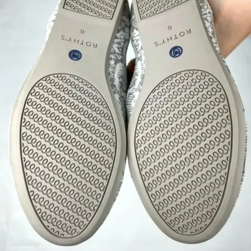 Rothy's The Loafer Ivory Grey Snake New Years Snakeskin Limited Edition Flats 6