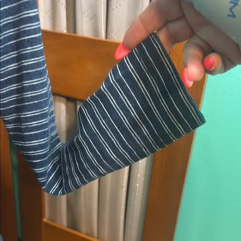 Jane and Delancey Blue and White Long Sleeve Sheath Dress