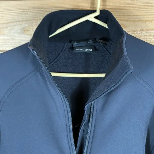 Marmot Women's Black Fleece lined Wind Breaking Shell, Size Medium