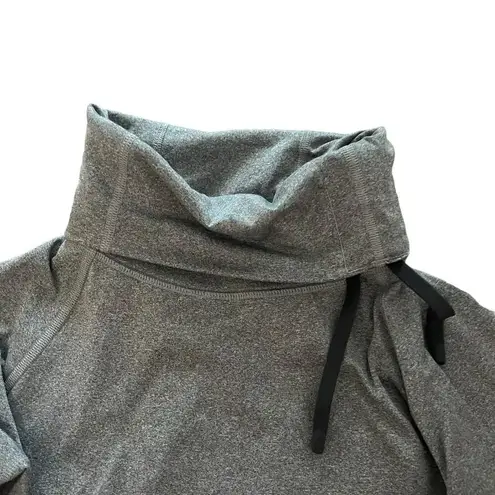 Nike  Pro Hyperwarm Women’s Large DRI-FIT Mock Neck Long‎ Sleeve Gray Top