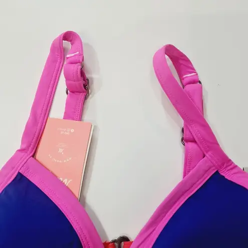 Maaji  Hyacinth Reversible Bikini Top in Cobalt Blue - Image 5