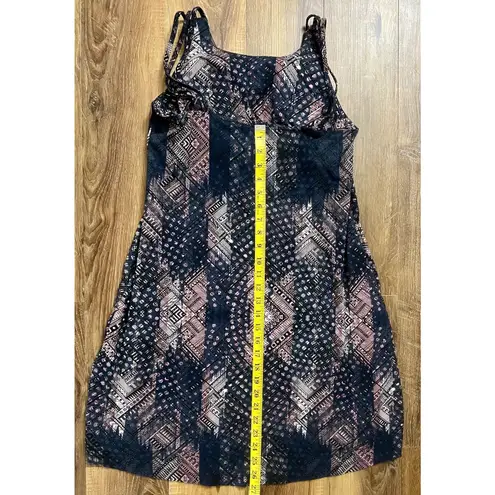 Kyodan‎ Outdoor Leaf Print Mini Dress, Women's Size L Navy Bra Built In Pockets Black Size L