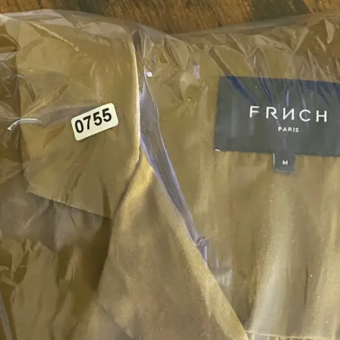 FRNCH Women's Collared Long Sleeve Button Down Maxi Dress Size M