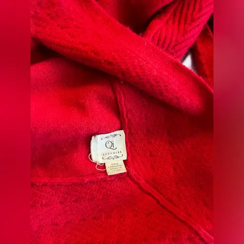 Qi Vibrant Red Cashmere Knit