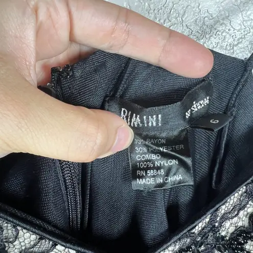 Rimini by Shaw Black Maxi Dress Size 6 Y2K Sequin Lace Overlay Witchy Whimsigoth