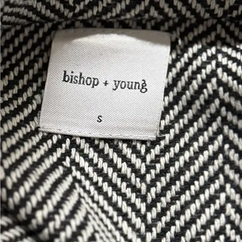 Bishop and Young Monochrome Herringbone Cape
