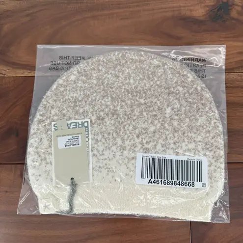 Barefoot Dreams Barefoot‎ Dreams CozyChic Lite Confetti Beanie Hat Womens Cream Taupe Knit Cap