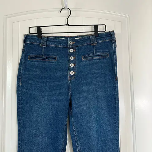 Pilcro Anthropologie High-Rise Trouser Bootcut Jeans Medium Wash Denim Size 31