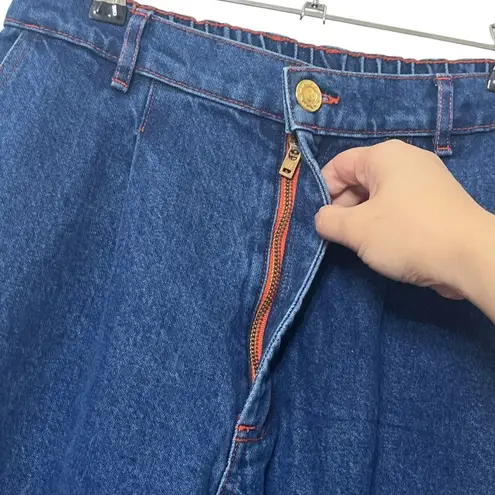 Big Bud Press Trousers Women’s Size Small Petite Dark Wash Cotton Denim Pants Blue