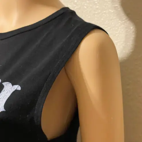 Zion Sleeveless Johnny Cash Tshirt Black With White Letters Size Large