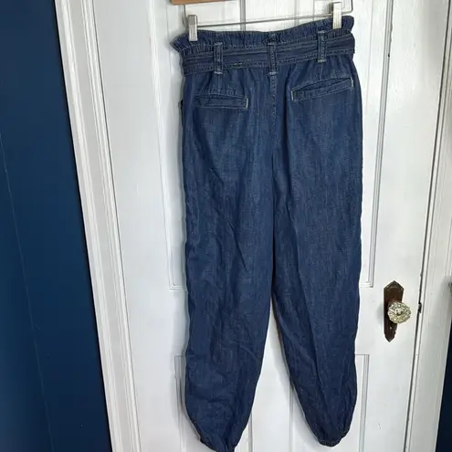 Polo Ralph Lauren Women Dresla Wash Belted Denim Jogger Pant NWT W1523 Sz 25 Blue