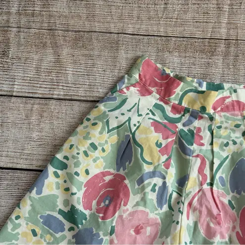 Laura Ashley Vintage Size 6 Floral 100% Cotton Shorts