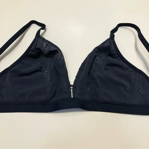 Lively Floral Lace Busty Bralette Blue Size 36 E / DD