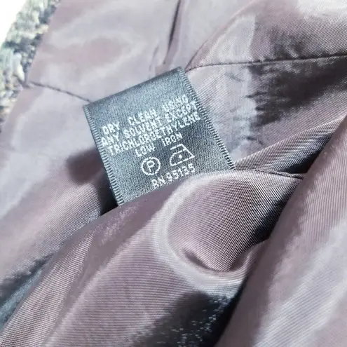 Lafayette 148 Lafayette New York 148 Academia Wool Blend Tweed Blazer Front Zipper