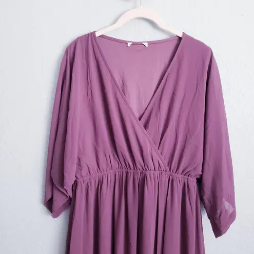 Baltic Born Kia Kimono Vintage Plum Maxi Dress