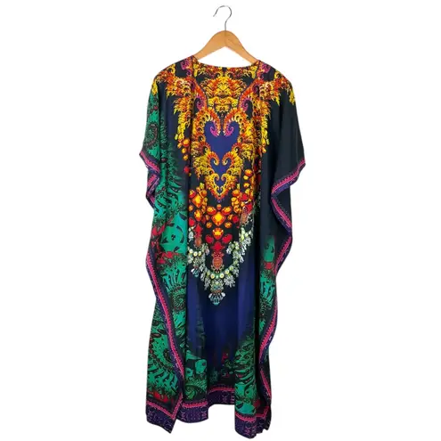 NWT Gypsie Blu Kaftan House Dress Beach MuMu OS Fits Most Multicolor Long Multiple