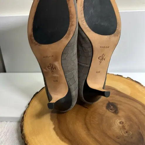 Cole Haan , Nike Air, Classy, light Brown Leather Basket Weave Pumps Size‎ 8 1/2.