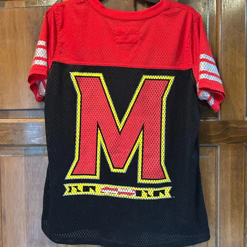 4her by Carl Banks Maryland Terrapins Terps Jersey University Women’s Size Xl Red