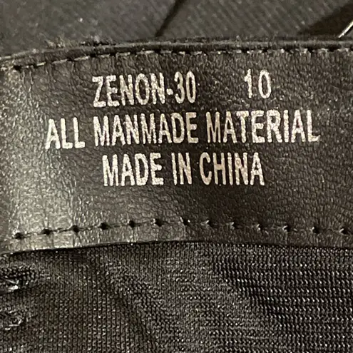 Rouge Helium Zenon Black Faux Suede Knee High Boots Womens Size 10