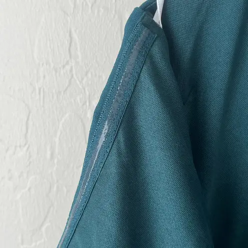 NWT Lulus Emerald Halter Bodycon Tulip Midi Dress medium Blue