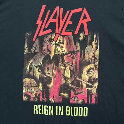 Slayer Show “Reign in Blood” Thrash Metal Band Graphic T-Shirt Size 2XL