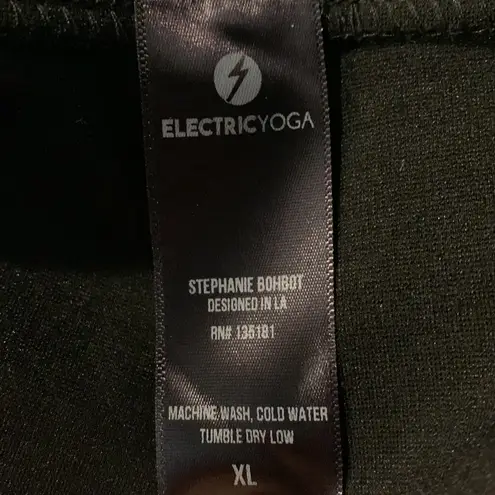 Electric yoga Trendsetter Leggings Black Size XL NWOT