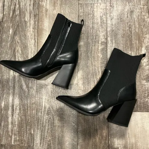 Wild Pair Black Ankle Booties Size 10