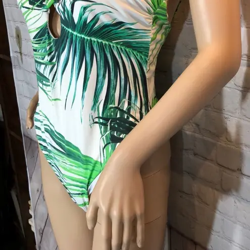 Tinibikini Palm Fronds Print One Piece Swimsuit XL