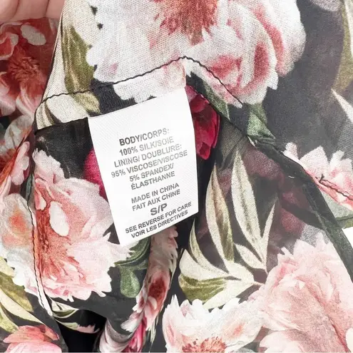 Cami NYC Sandy Blouse In Sugar Plum In Purple Floral Long Sleeve Silk Small S