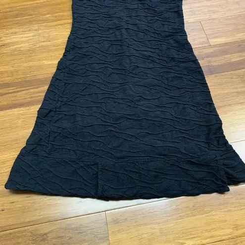 Toad&Co Samba Wave Tank Dress Womens XS Black Textured Sleeveless Casual Active