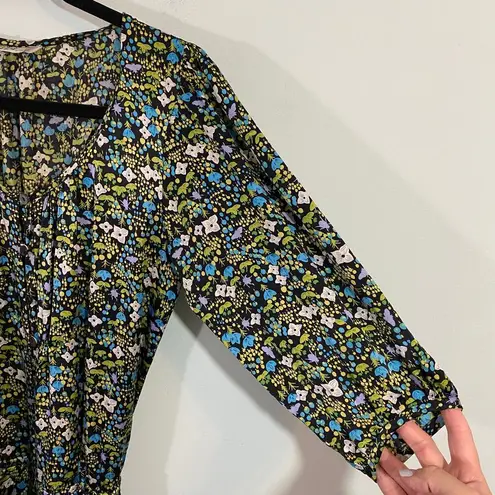 Tibi New York Women's Multicolor Floral Silk Quarter Sleeve Romper