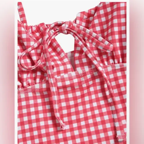 Beachsissi Chic Red Checkered Bikini Set