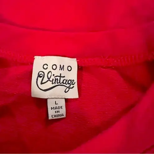 Como vintage Comp Vintage L’Amour Sweatshirt in Raspberry Red, Size L