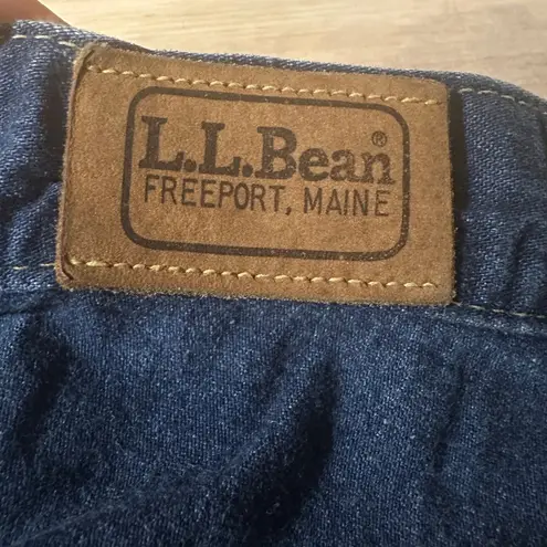 L.L. Bean Vintage Denim Jean Skirt Size 12 Blue