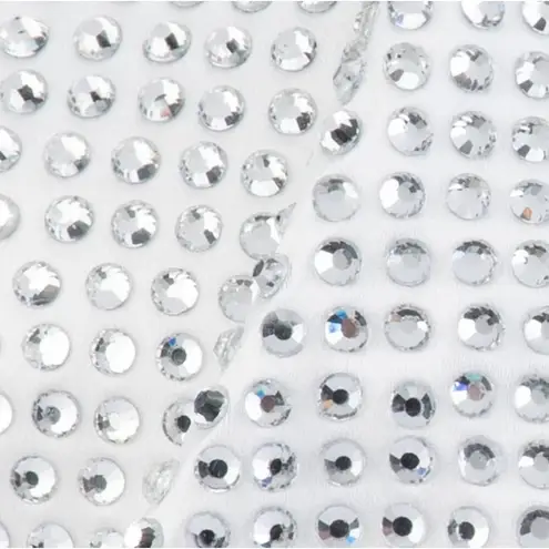 olga berg Charley Hotfix Crystal Bag in White New Womens Clutch Crossbody party