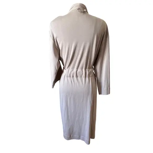 Subset Organic Cotton Unisex Essential Robe in Stone Size Medium Large