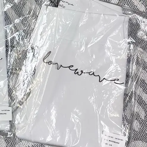 Lovewave // REVOLVE Luka Pant High Waist White Leggings Large Athletic NWT