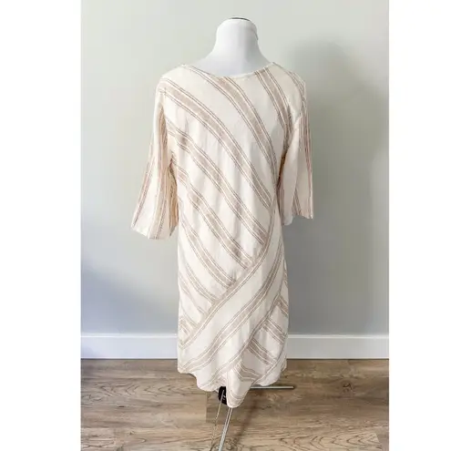 Soft Surroundings Equinox Striped Linen Dress