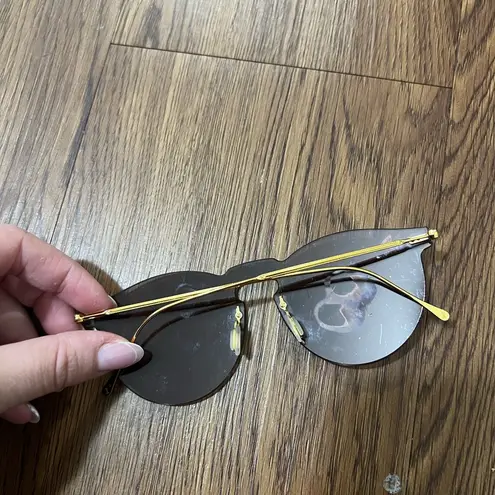 illesteva Brown Leonard Mask Sunglasses $190