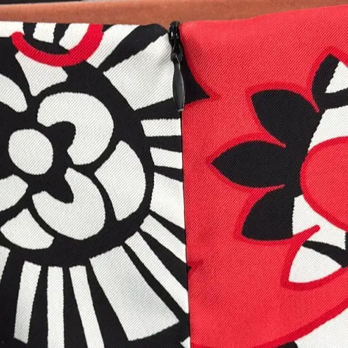 ALYX Dress Size 20, floral, red, black and white. Red