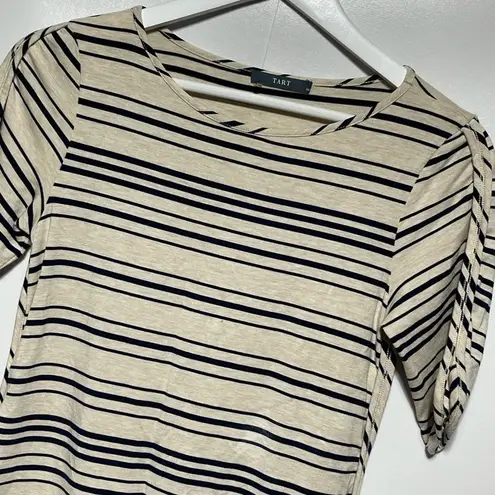 Tart Striped 3/4 Sleeve Dress Casual Comfortable XS