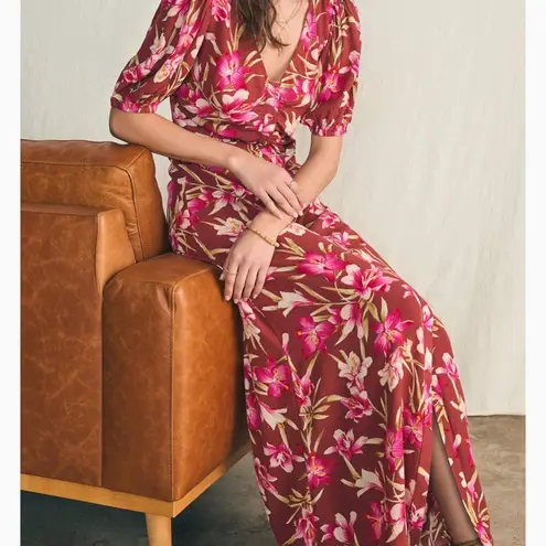 Faherty NWOT Floral Pink Button Down Maxi Sun Dress sz S