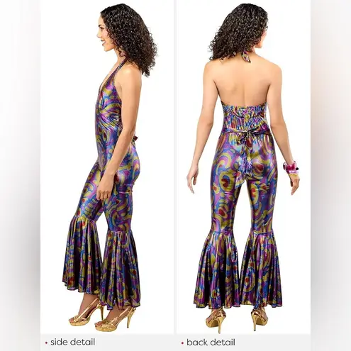 Forum Novelties NWOT Funky Dancing 70's Disco Costume Multicolor Size XS/S