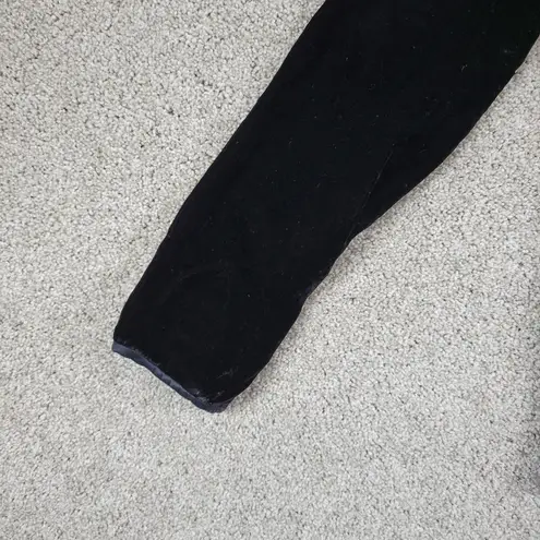 Oscar de la Renta Vintage Velvet Top Womens 6 Black Raglan Sleeve Holiday USA