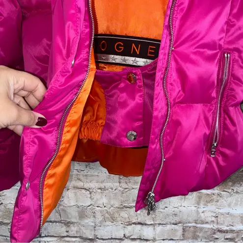 Bogner Puffer Down Ski Snow Jacket in Fuchsia Size 4 Pink