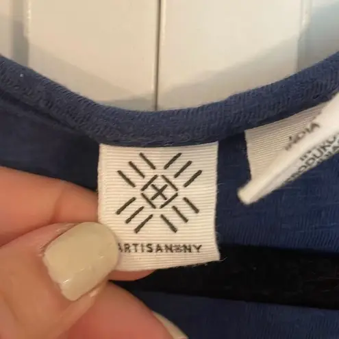 Artisan NY embroidered beaded boho blouse M