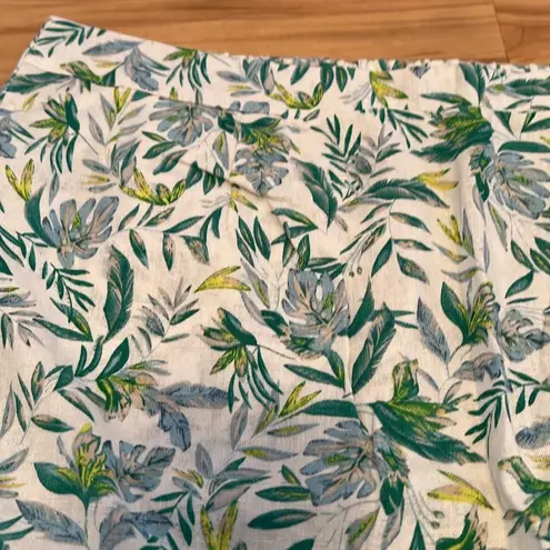 Ellen Tracy Floral Linen Blend Skort XL - NWT