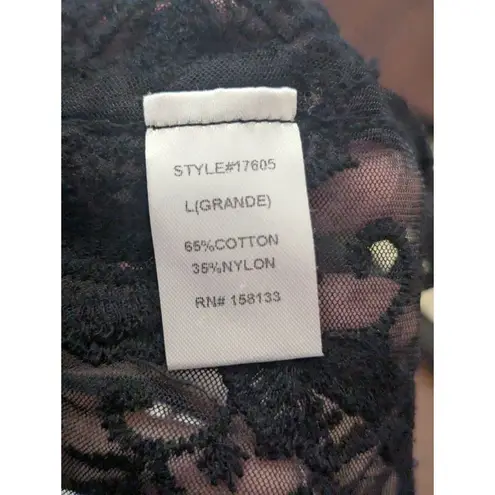 Staccato Black Lace Duster Kimono Large L Gothic Romantic Whimsigoth Cardigan